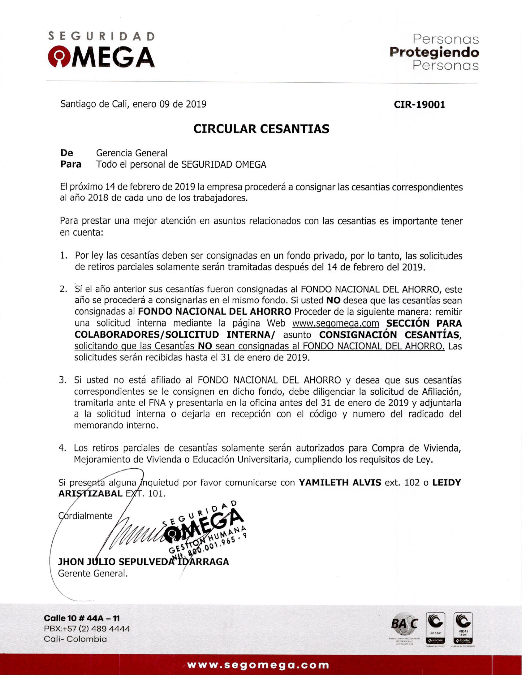 Seguridad Omega - Boletín de Seguridad Octubre 2016