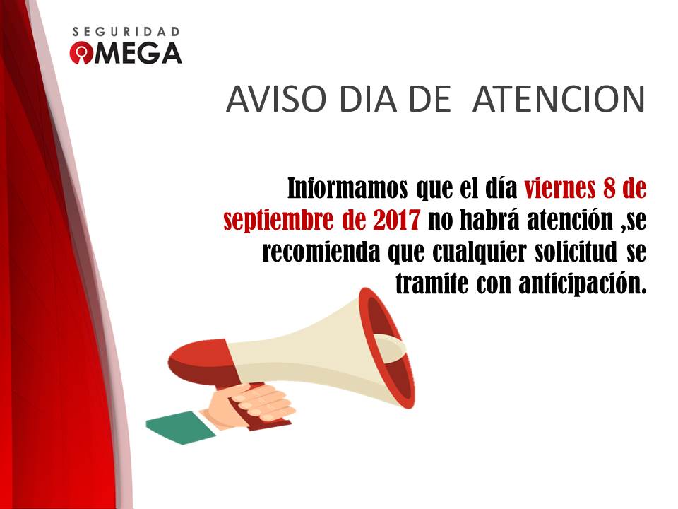 Seguridad Omega - Boletín de Seguridad Octubre 2016