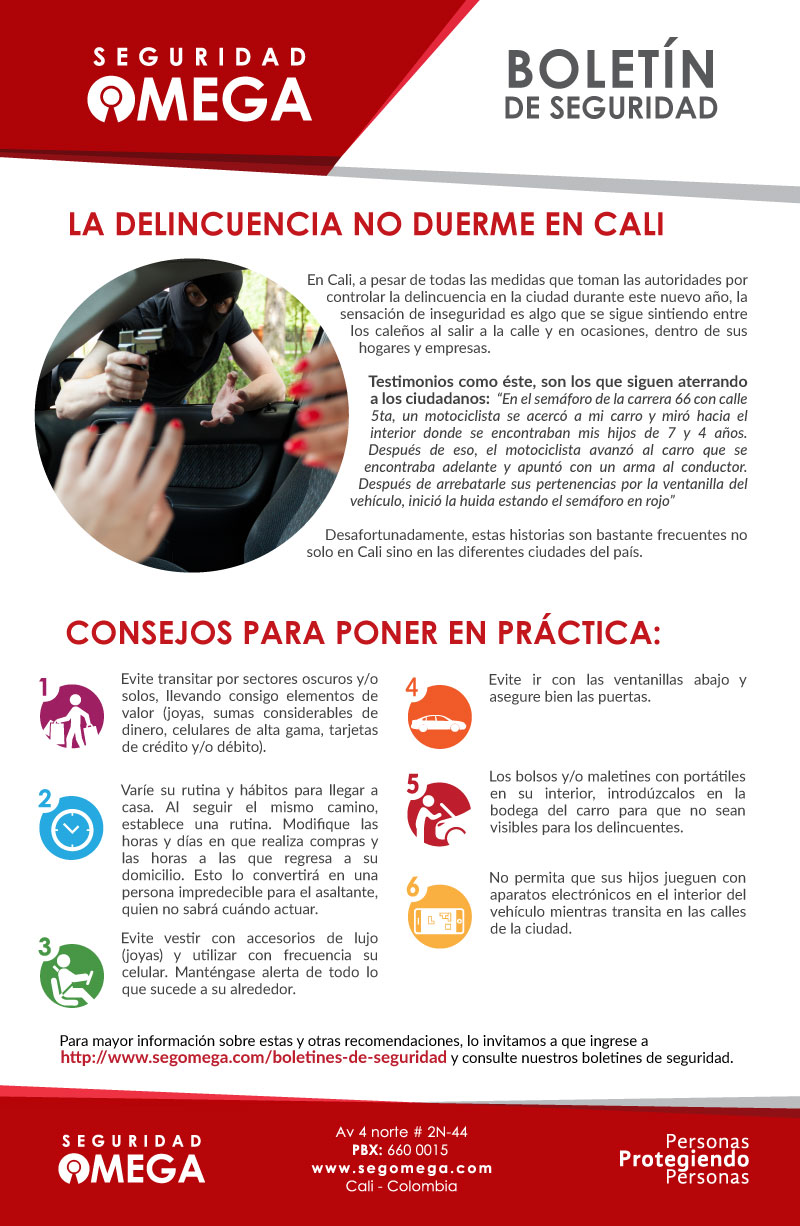 Seguridad Omega - Boletín de Seguridad