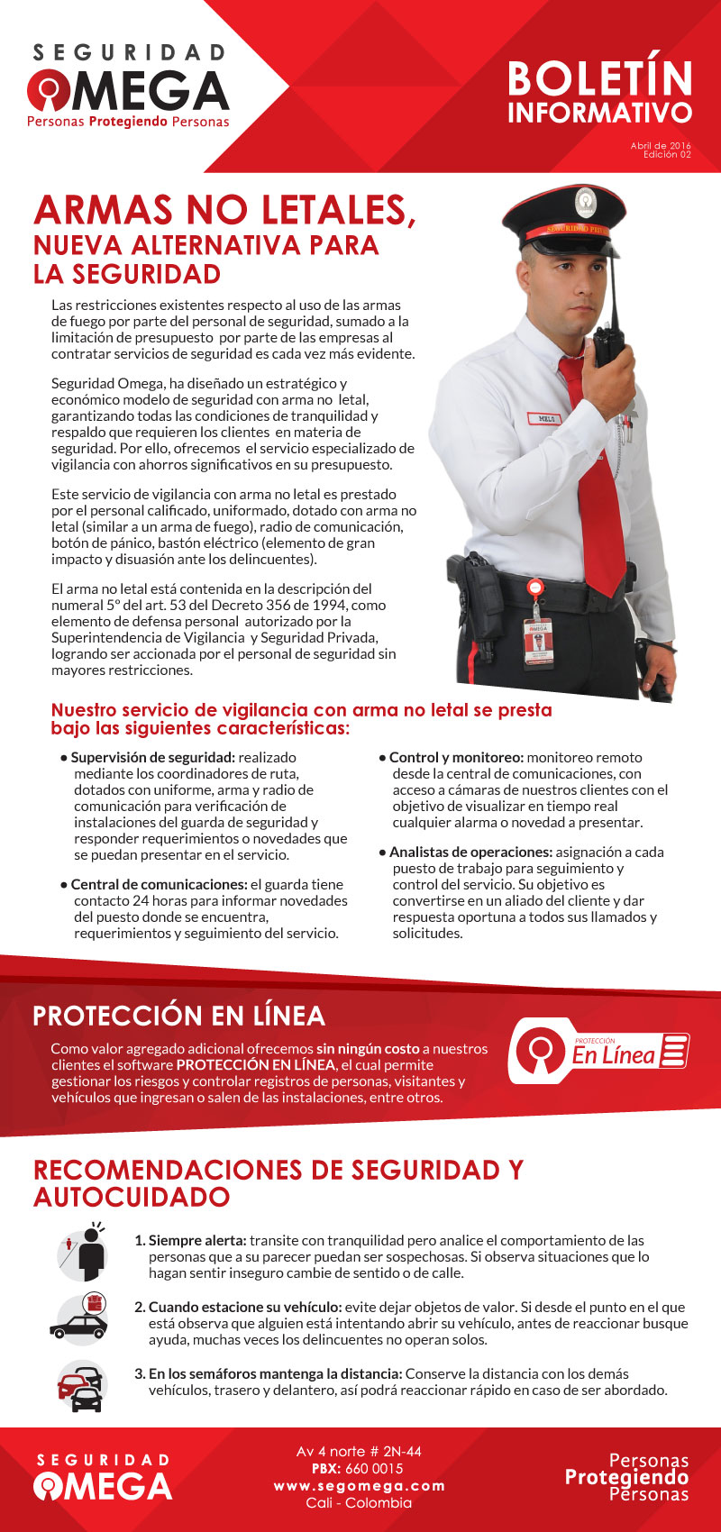Seguridad Omega - Boletín de Seguridad