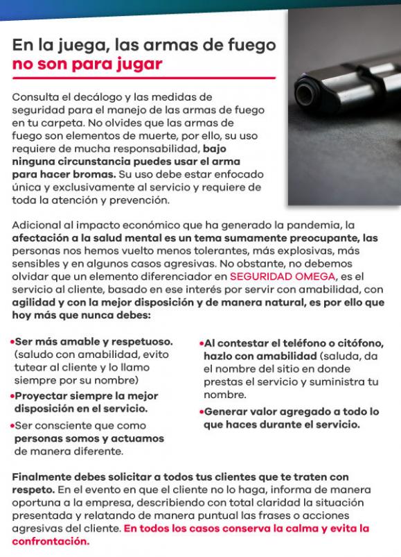 Seguridad Omega - Boletín de Seguridad