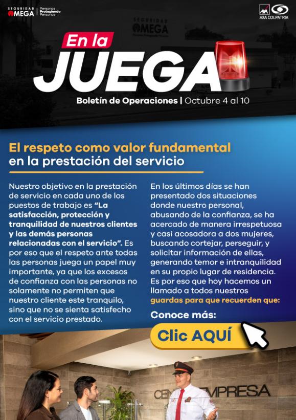 Seguridad Omega - Boletín de Seguridad