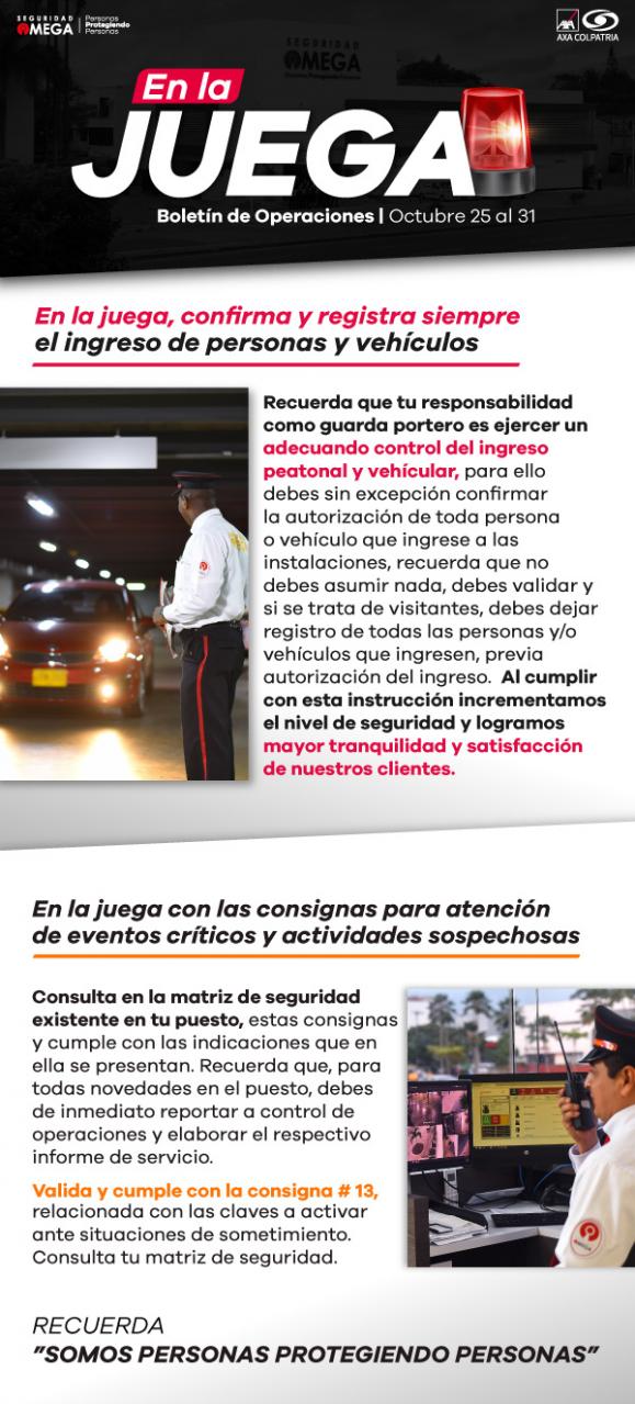 Seguridad Omega - Boletín de Seguridad