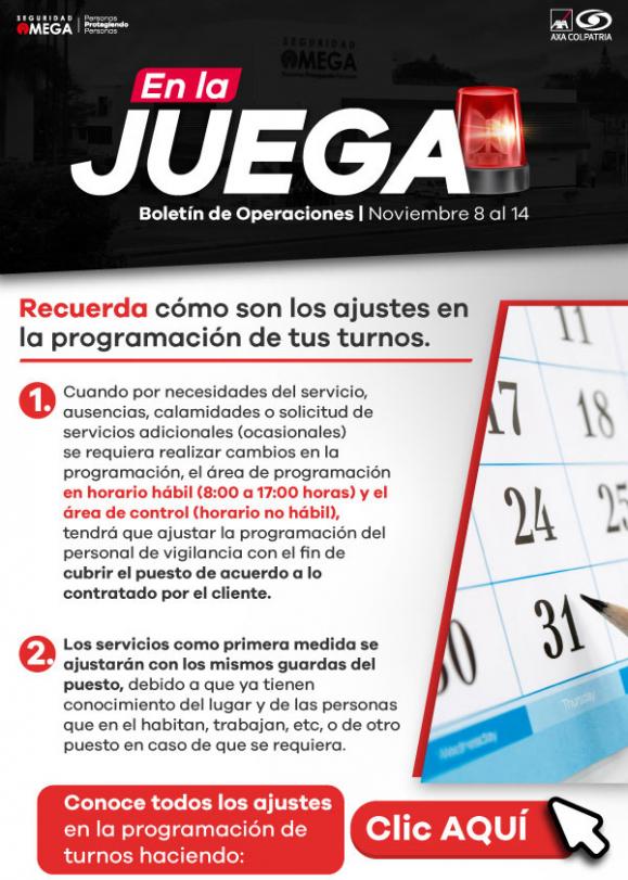 Seguridad Omega - Boletín de Seguridad