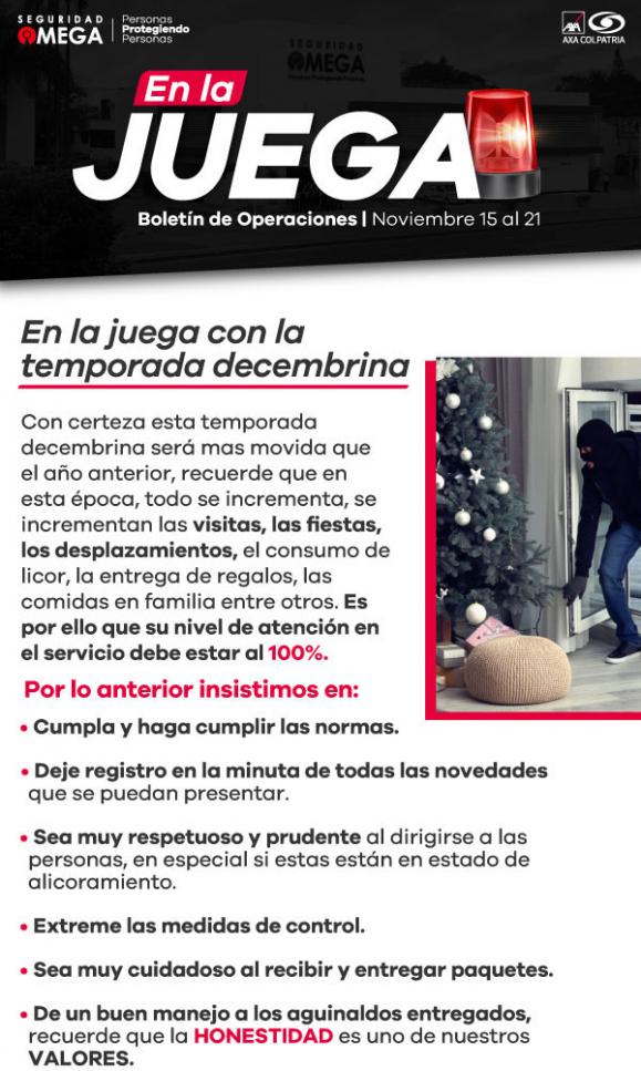 Seguridad Omega - Boletín de Seguridad