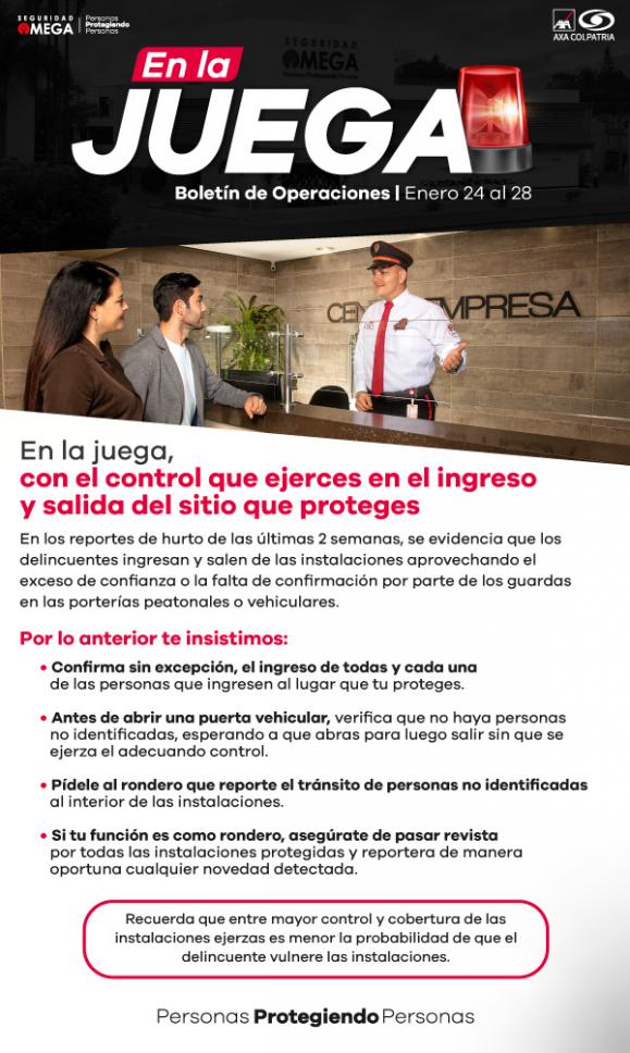 Seguridad Omega - Boletín de Seguridad