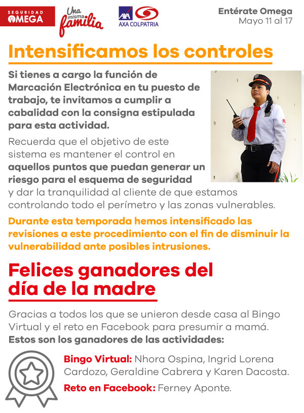 Seguridad Omega - Boletín de Seguridad