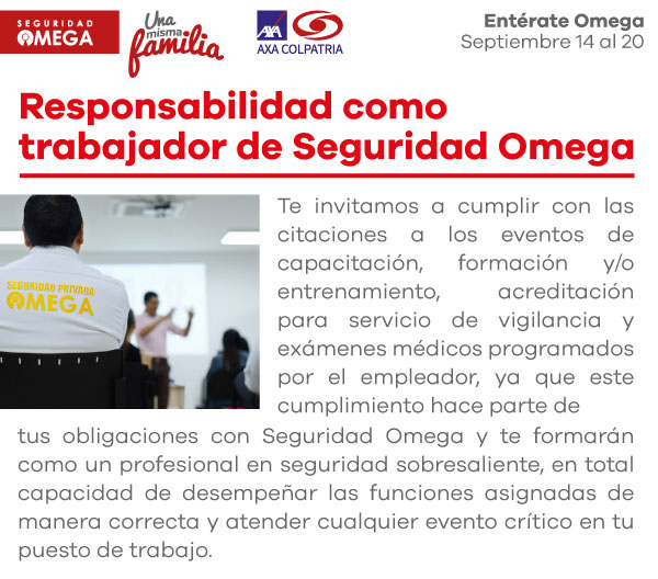 Seguridad Omega - Boletín de Seguridad