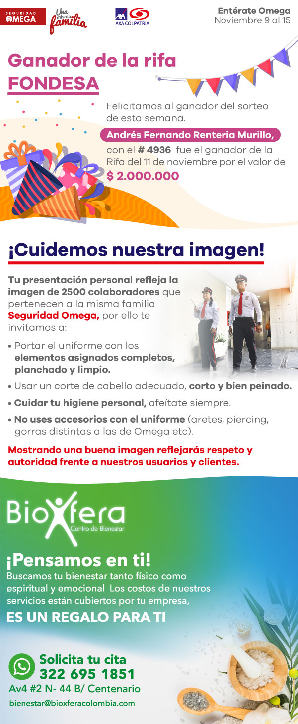 Seguridad Omega - Boletín de Seguridad