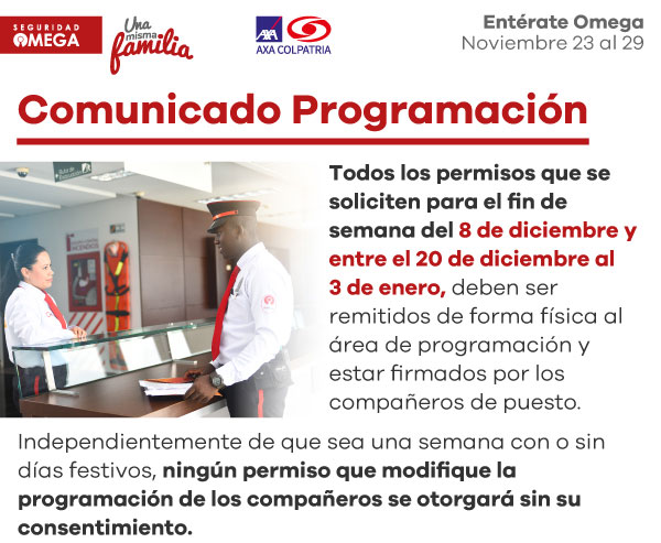 Seguridad Omega - Boletín de Seguridad