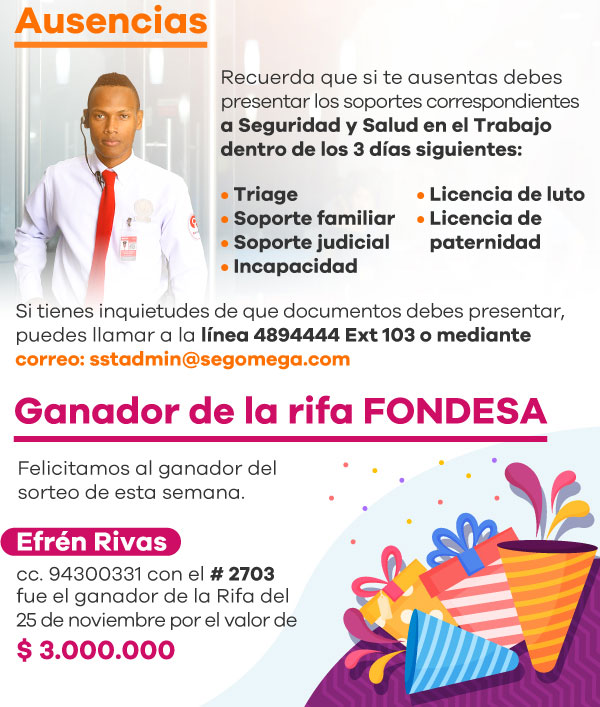 Seguridad Omega - Boletín de Seguridad