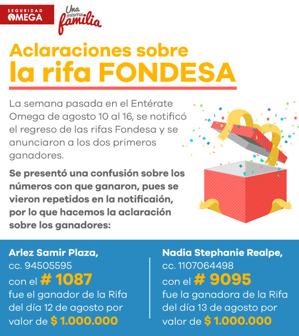 Seguridad Omega - Boletín de Seguridad