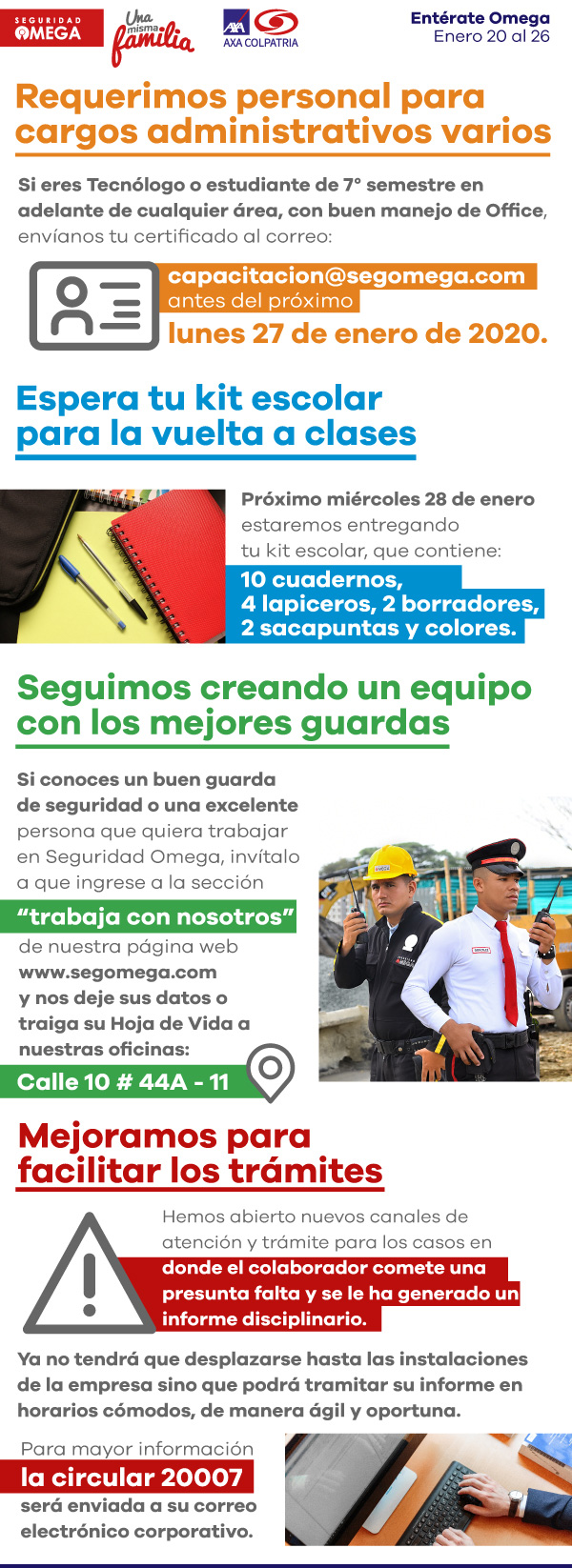 Seguridad Omega - Boletín de Seguridad