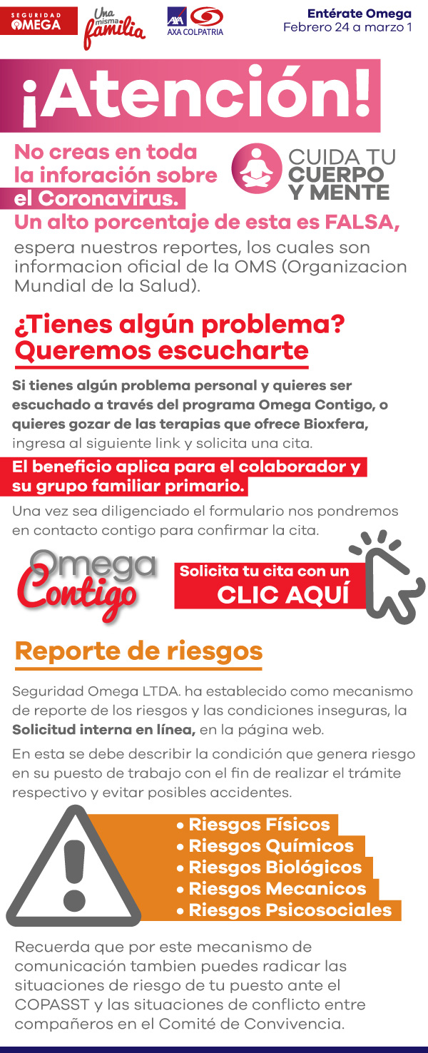Seguridad Omega - Boletín de Seguridad