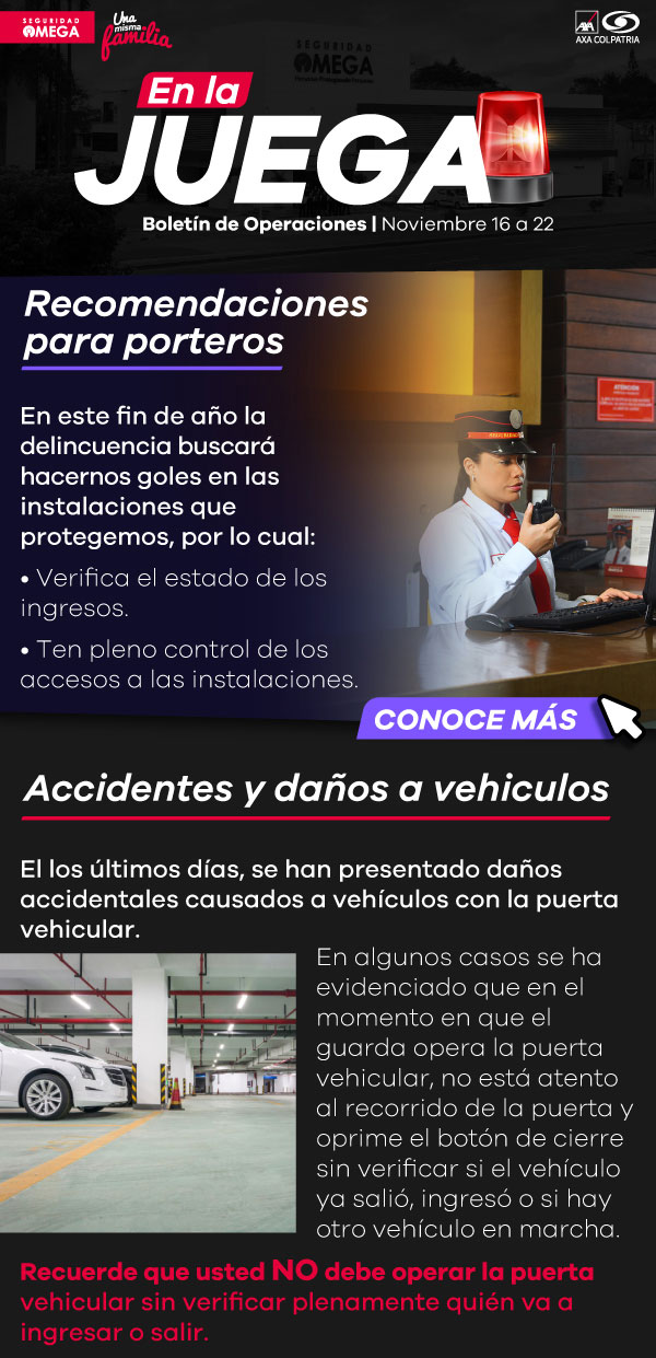 Seguridad Omega - Boletín de Seguridad