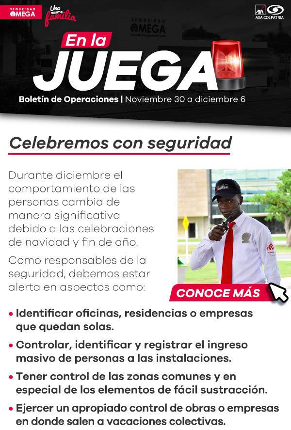 Seguridad Omega - Boletín de Seguridad