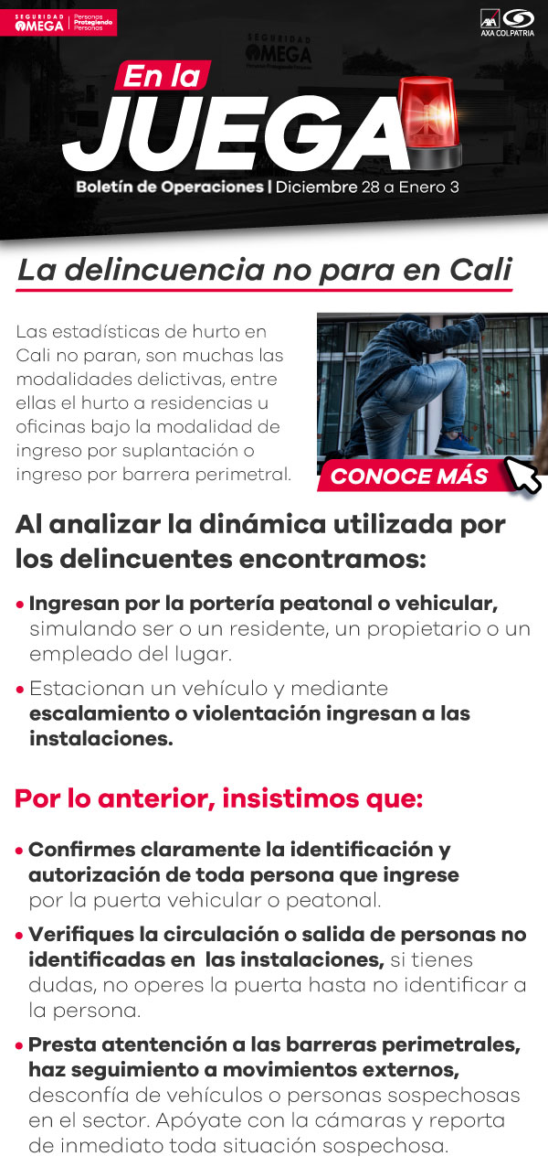 Seguridad Omega - Boletín de Seguridad