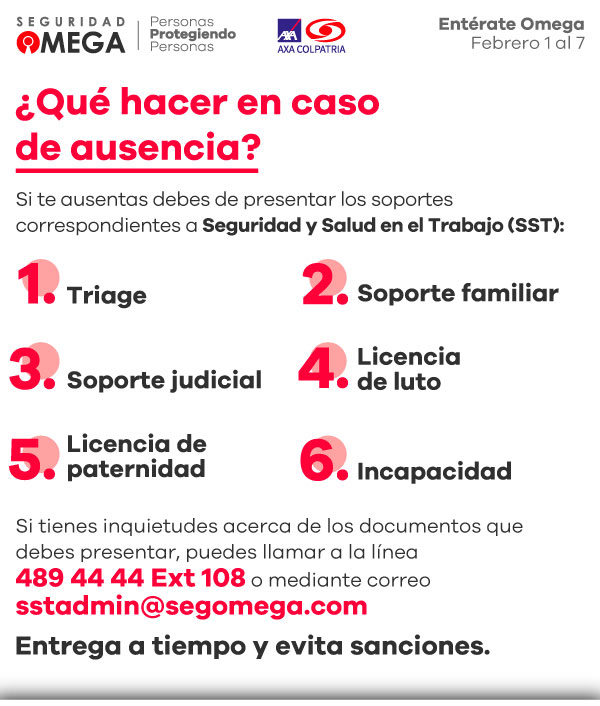 Seguridad Omega - Boletín de Seguridad