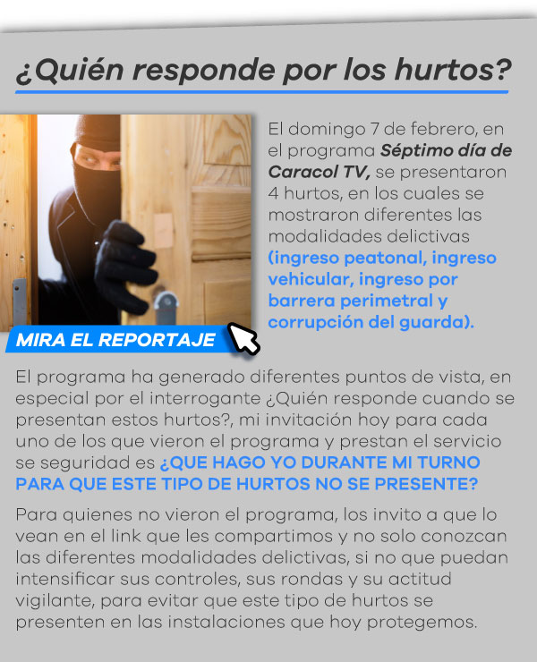 Seguridad Omega - Boletín de Seguridad