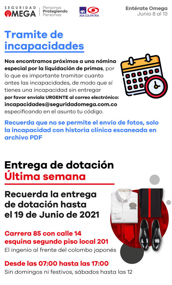 Seguridad Omega - Boletín de Seguridad