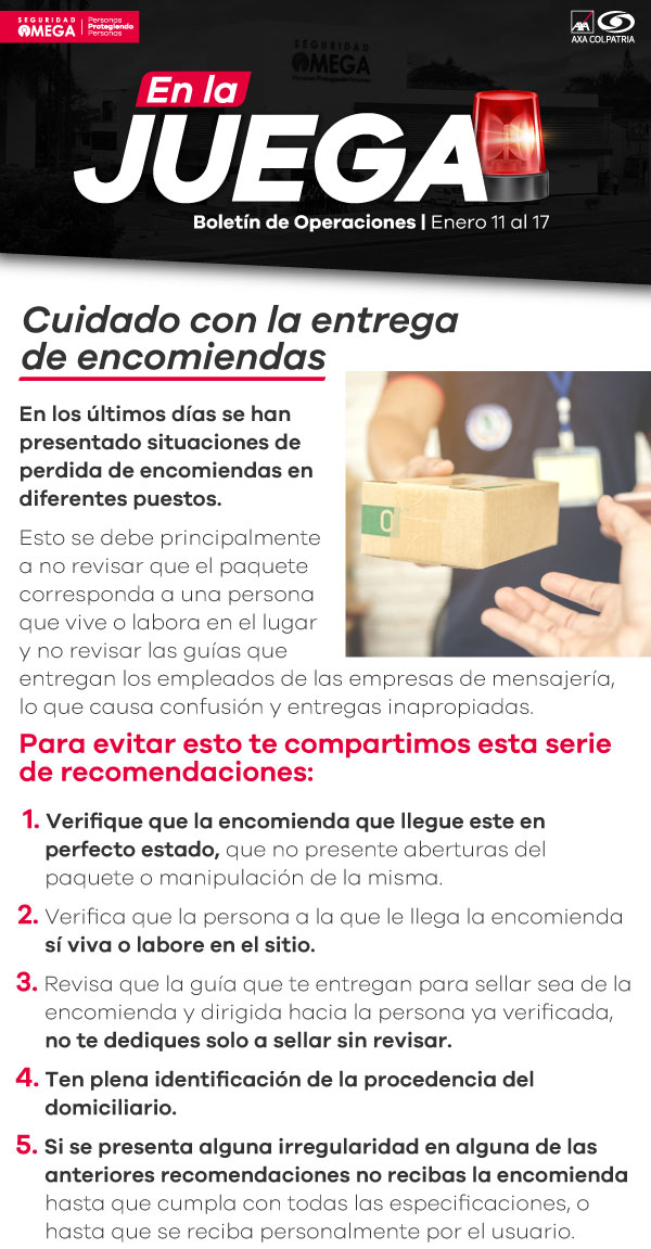 Seguridad Omega - Boletín de Seguridad