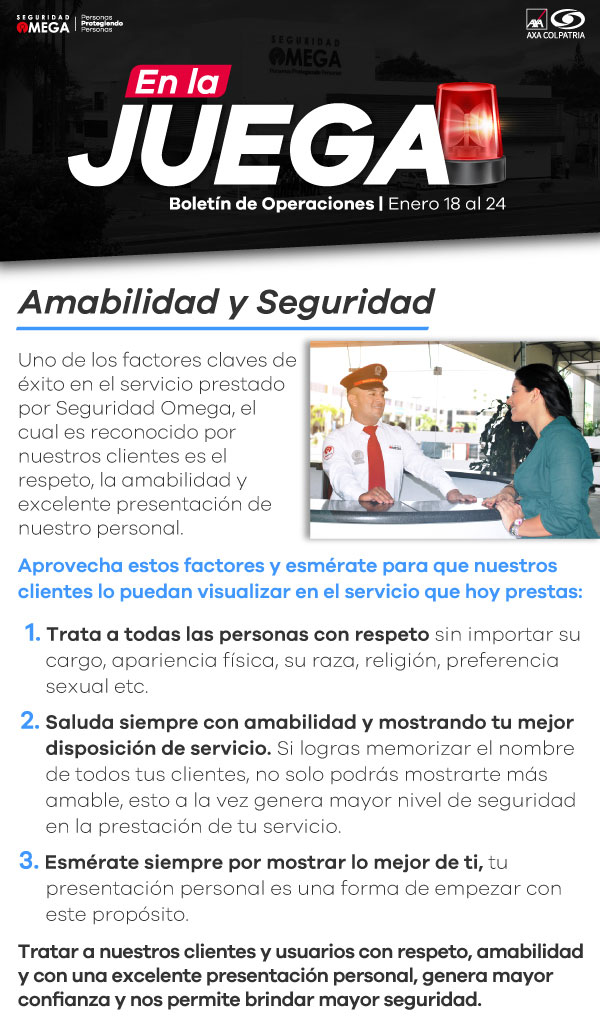 Seguridad Omega - Boletín de Seguridad