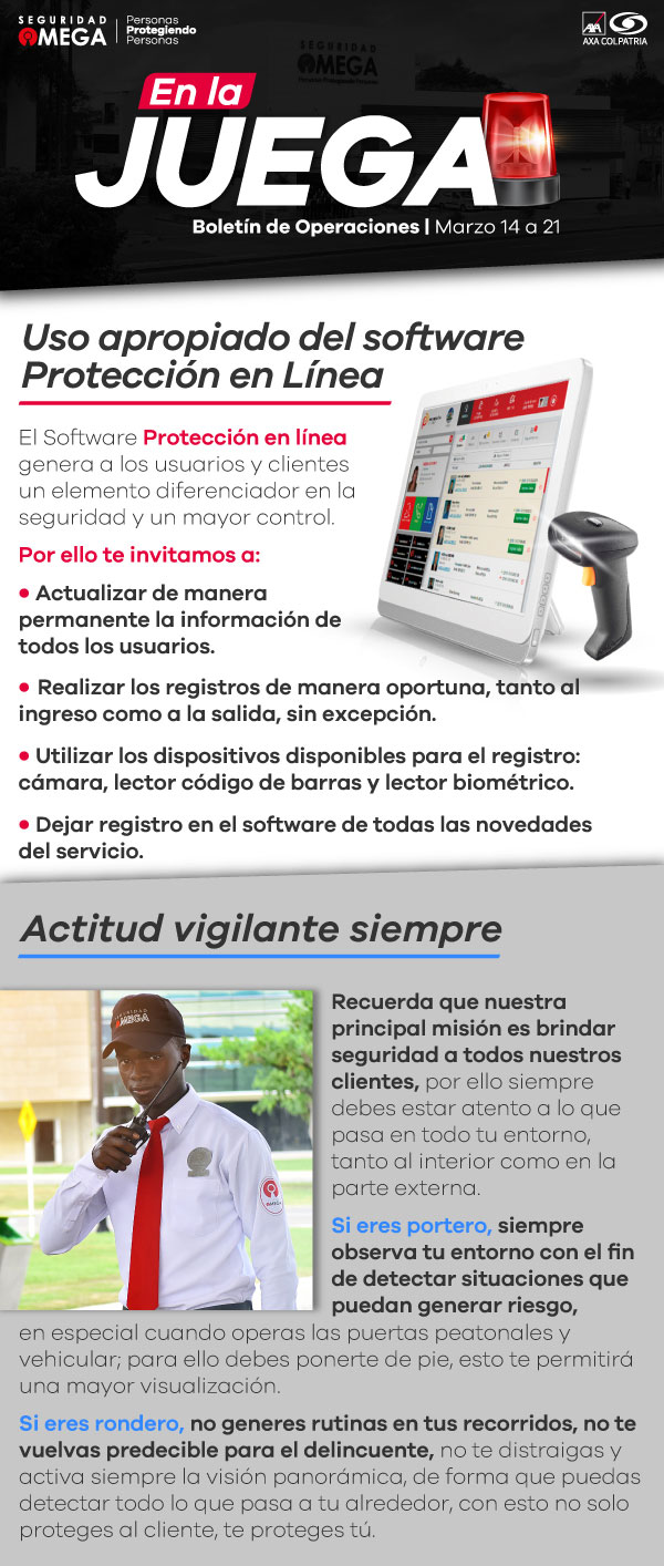 Seguridad Omega - Boletín de Seguridad