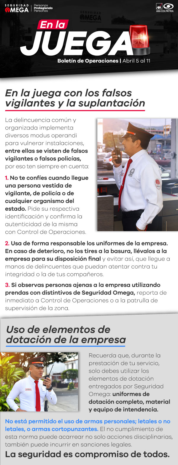 Seguridad Omega - Boletín de Seguridad