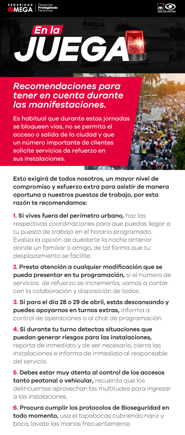 Seguridad Omega - Boletín de Seguridad