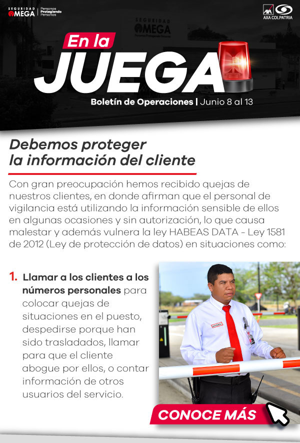 Seguridad Omega - Boletín de Seguridad