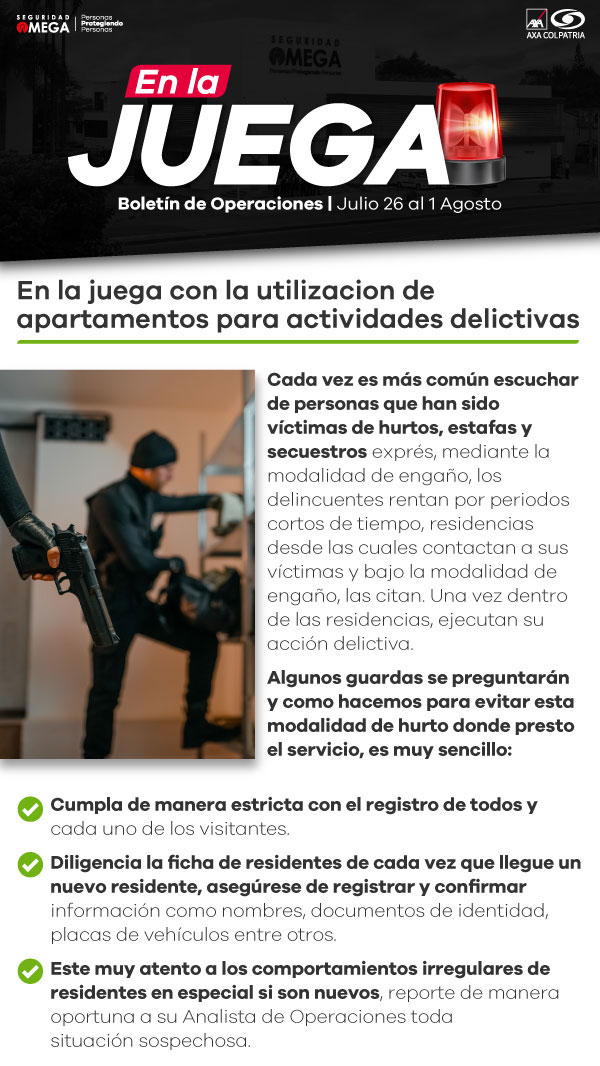 Seguridad Omega - Boletín de Seguridad