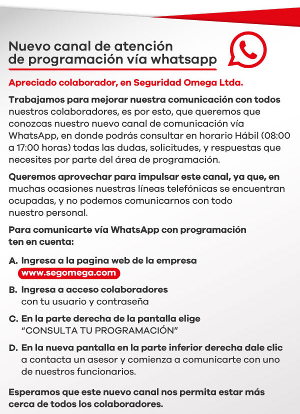 Seguridad Omega - Boletín de Seguridad