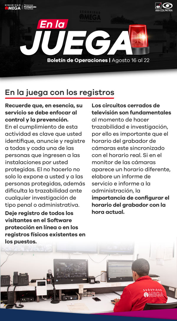 Seguridad Omega - Boletín de Seguridad