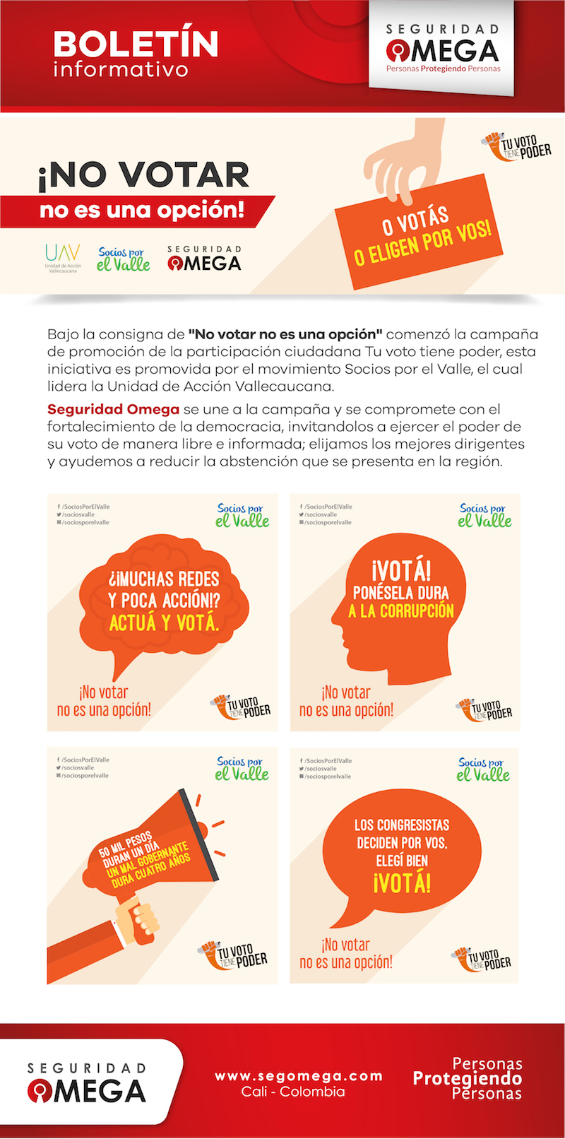 Seguridad Omega - Boletín de Seguridad Octubre 2016