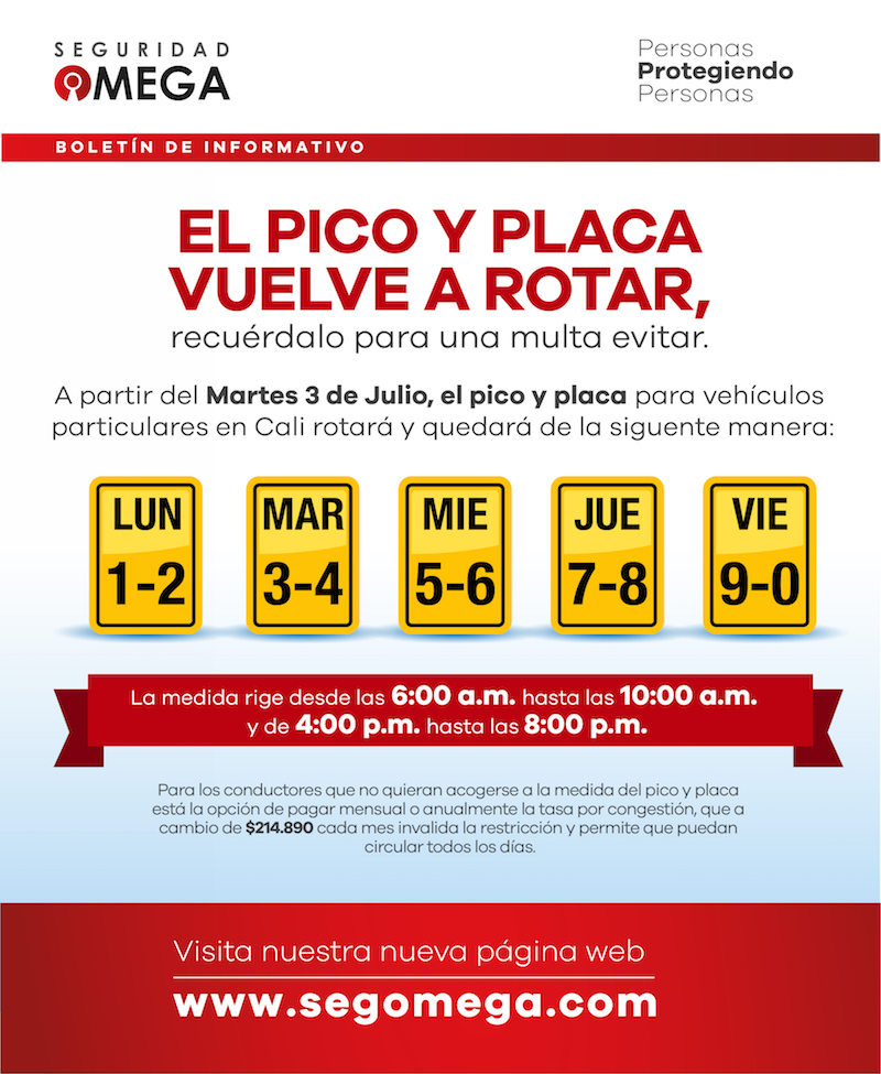 Pico y placa vuelve a rotar