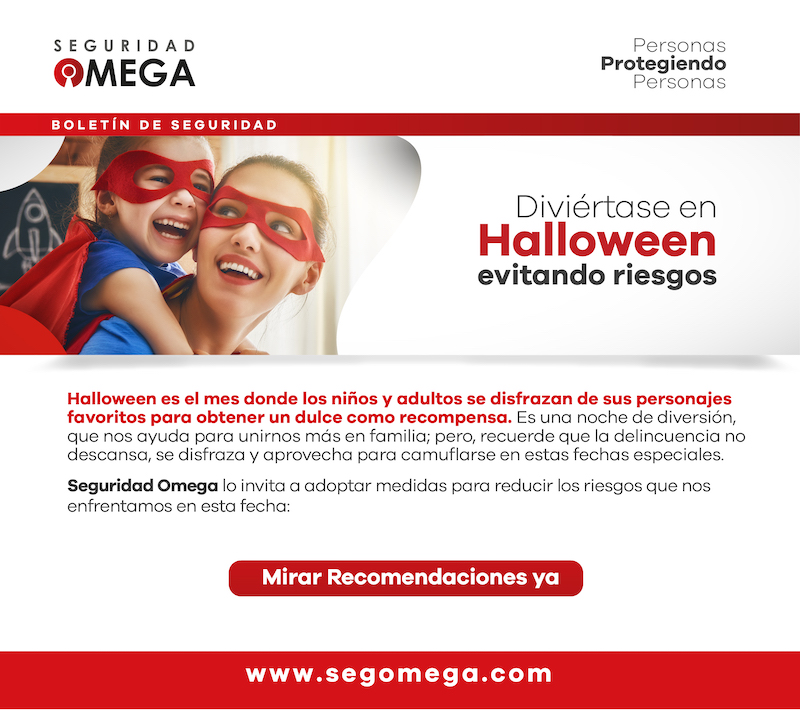Diviértase en halloween evitando riesgos.