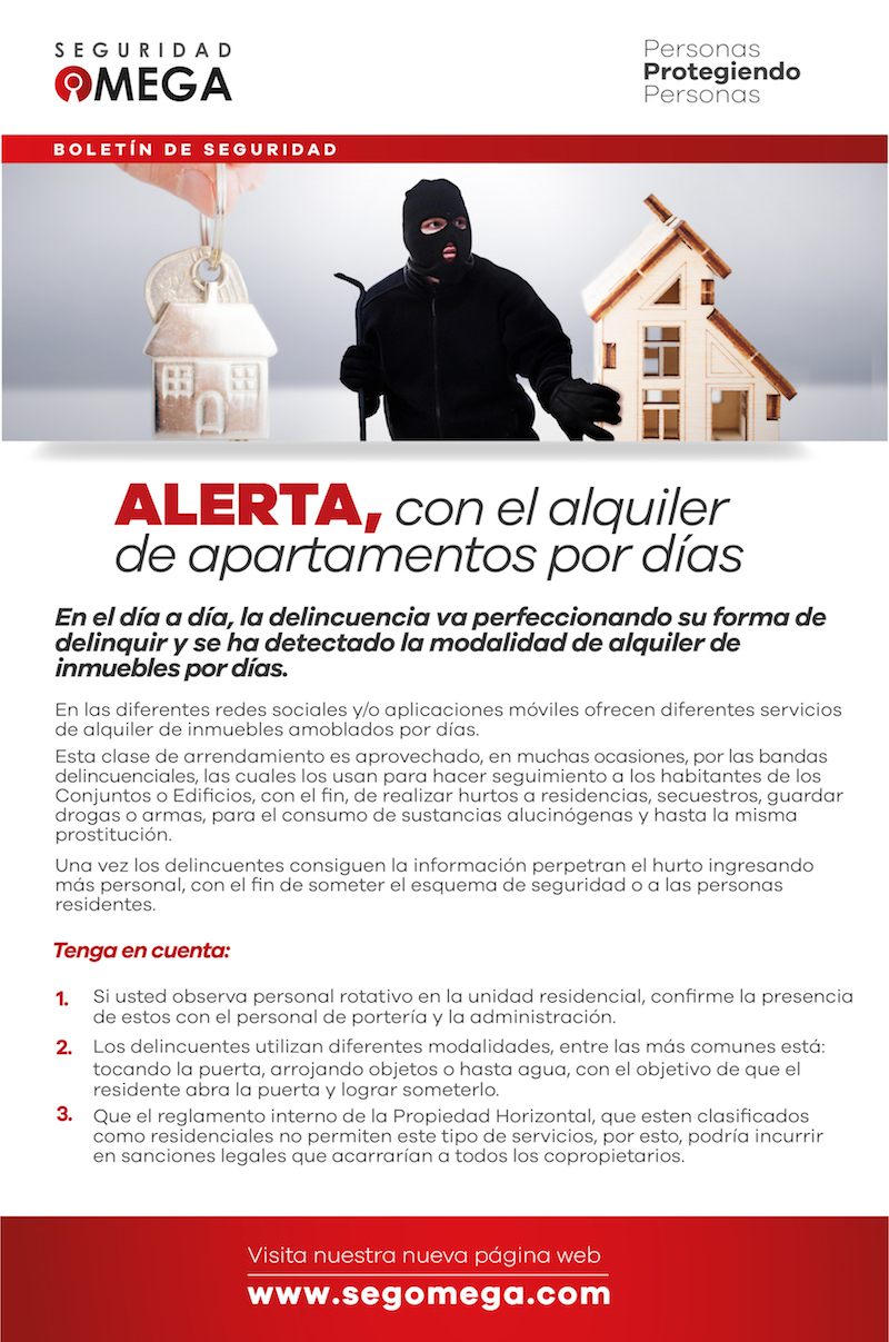 Alerta, con el alquiler de apartamentos por días