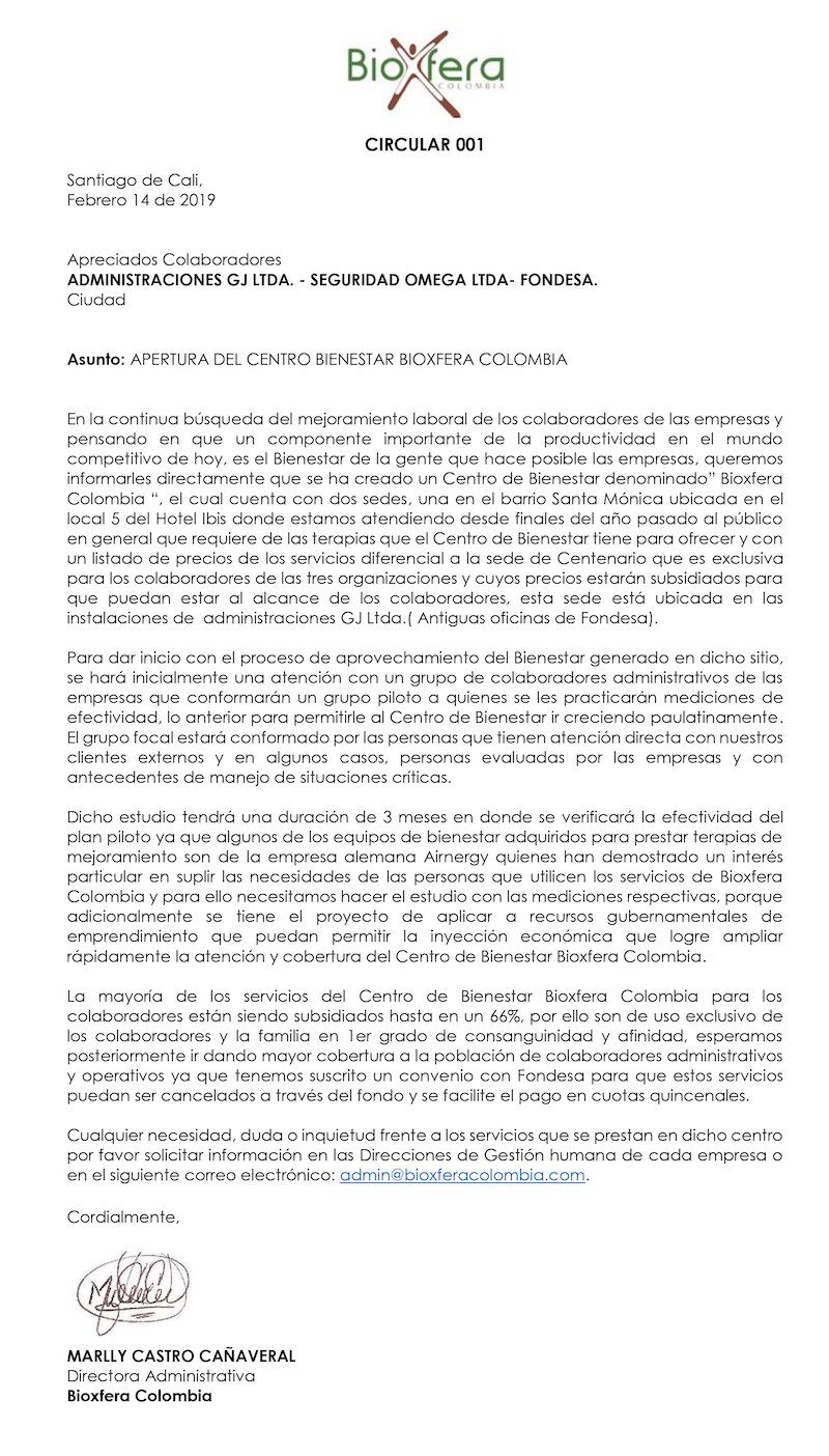 Apertura Centro Bienestar Bioxfera 