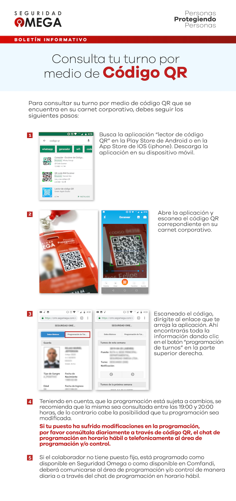 Consulta tu turno por medio del Código QR