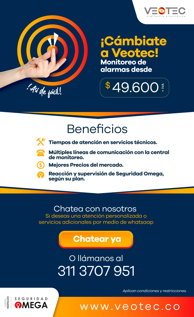 ⚠️ Monitoreo de alarma desde $ 58.181