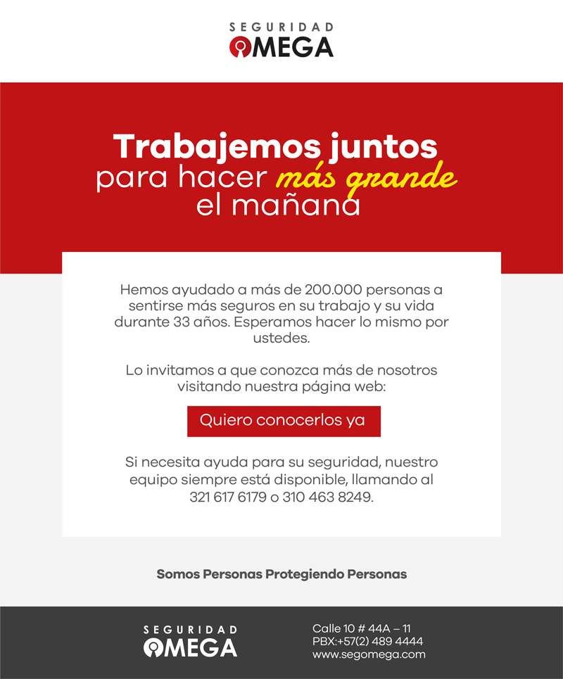 Trabajemos juntos para hacer más grande el mañana