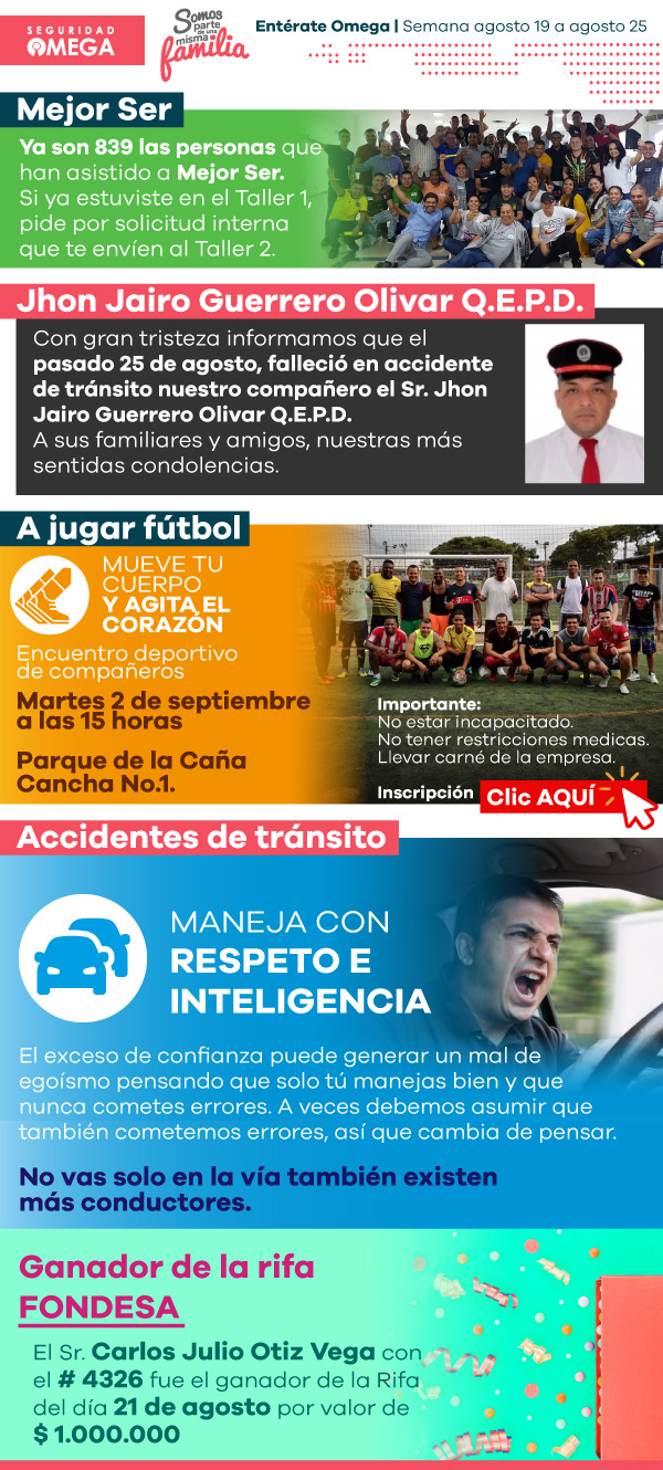 Seguridad Omega - Boletín de Seguridad