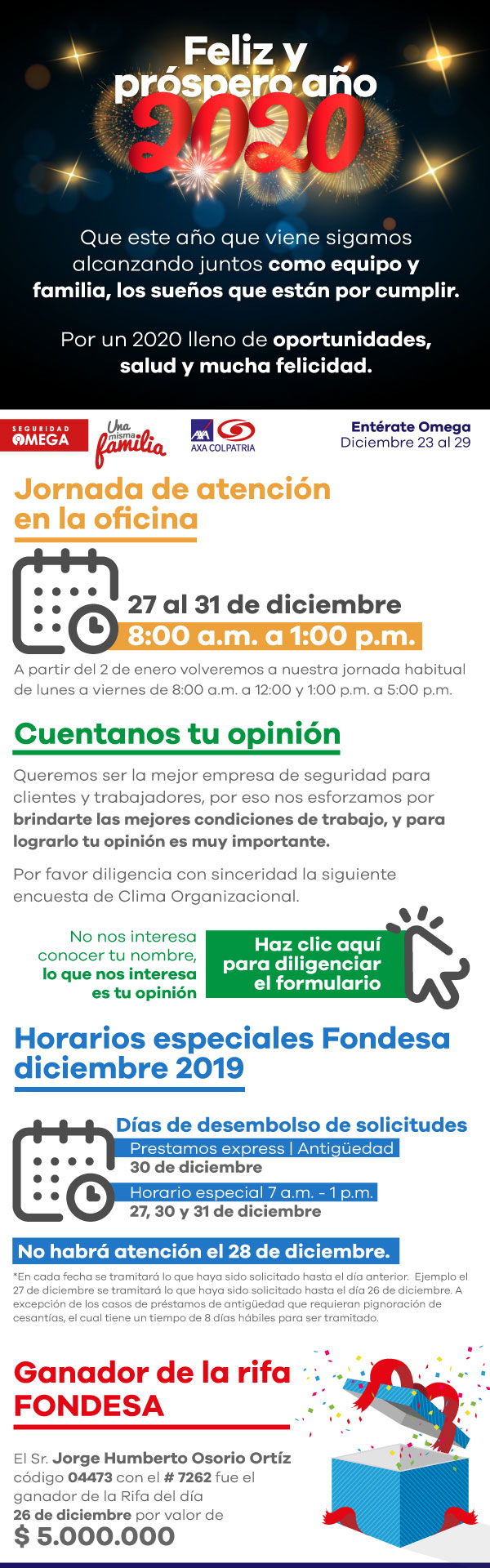 Seguridad Omega - Boletín de Seguridad