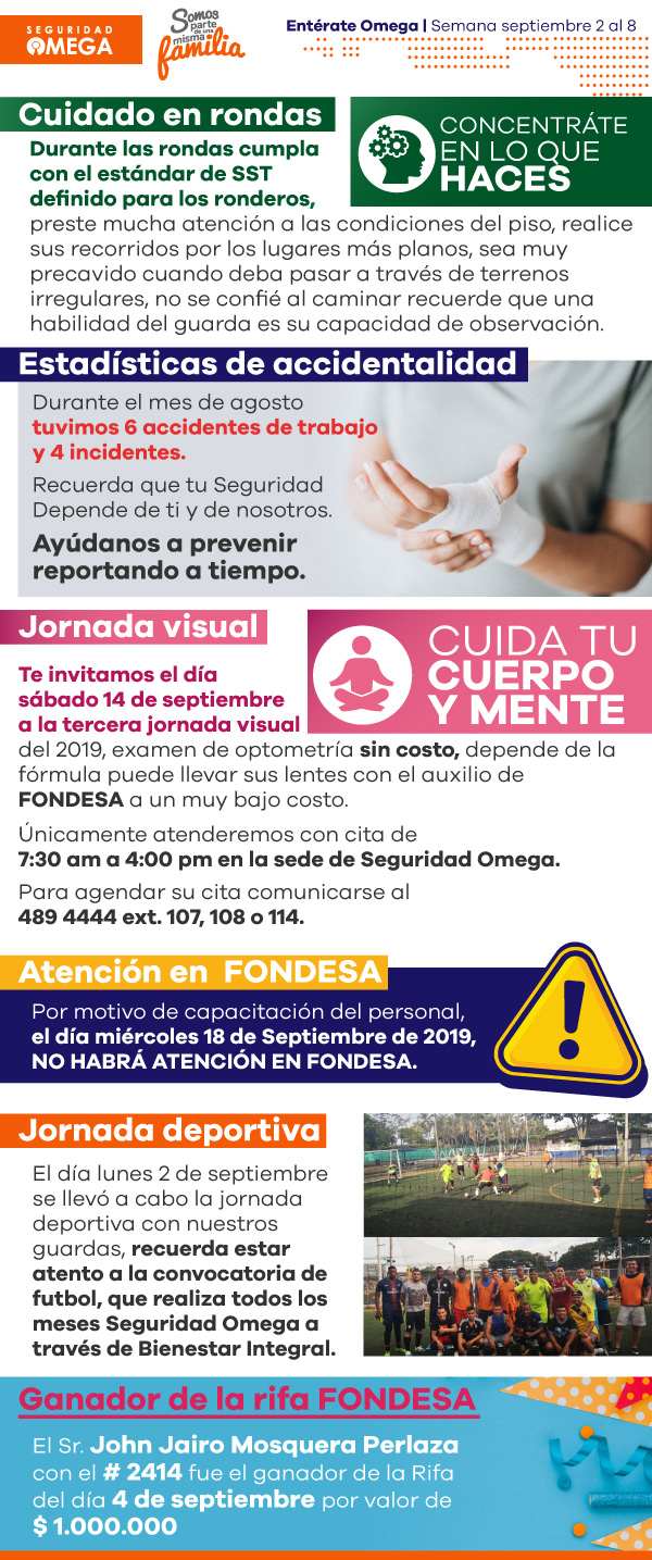 Seguridad Omega - Boletín de Seguridad