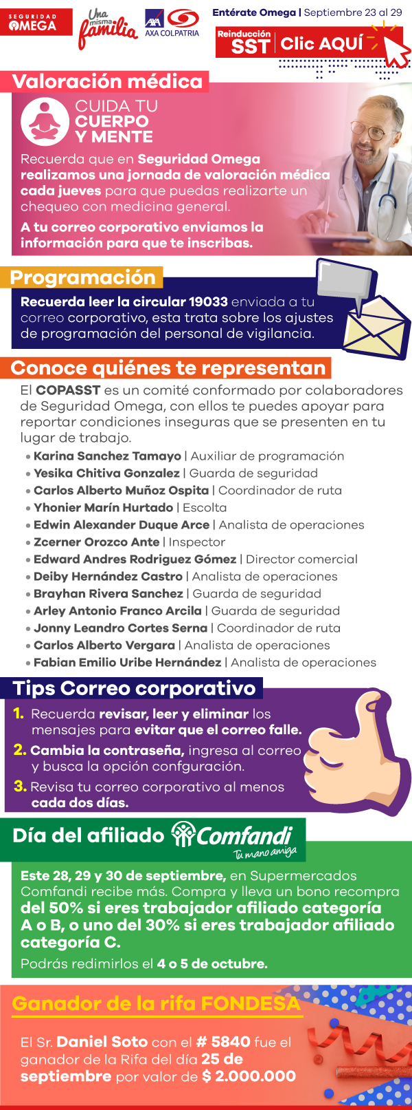 Seguridad Omega - Boletín de Seguridad