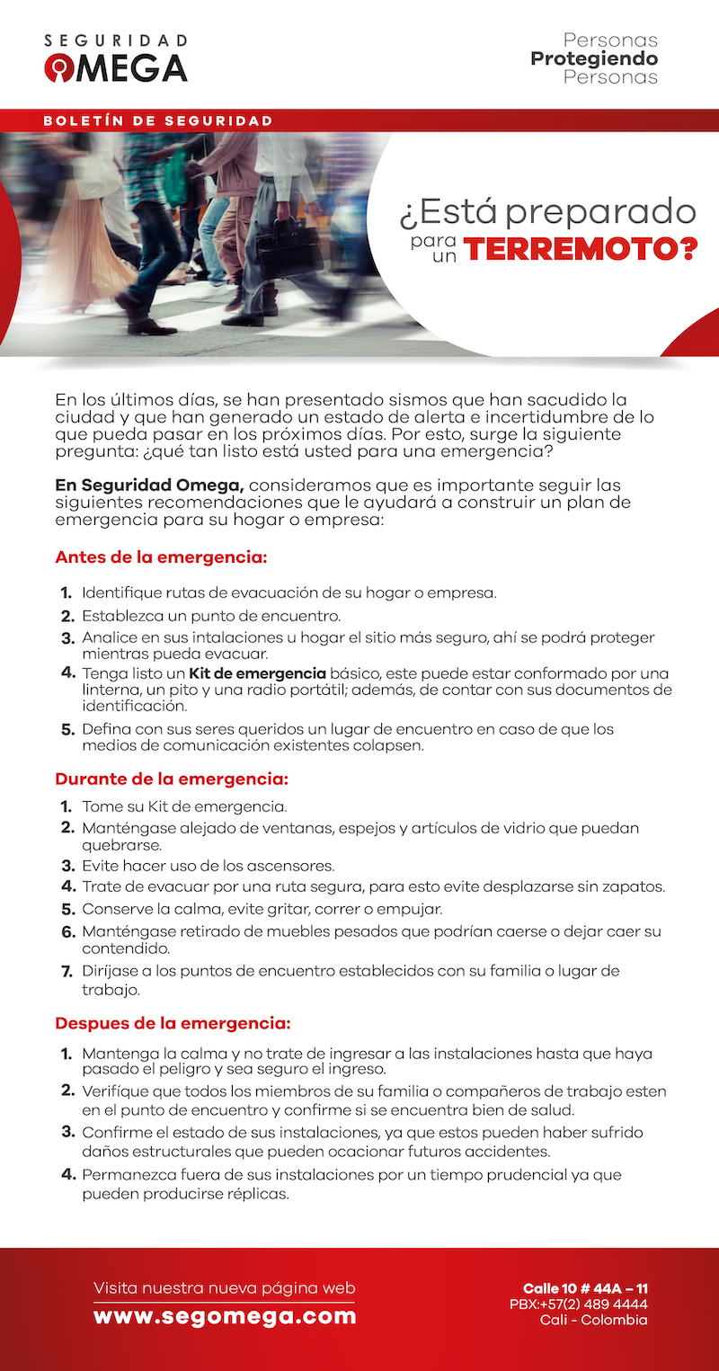 ¿Está preparado para un terremoto?