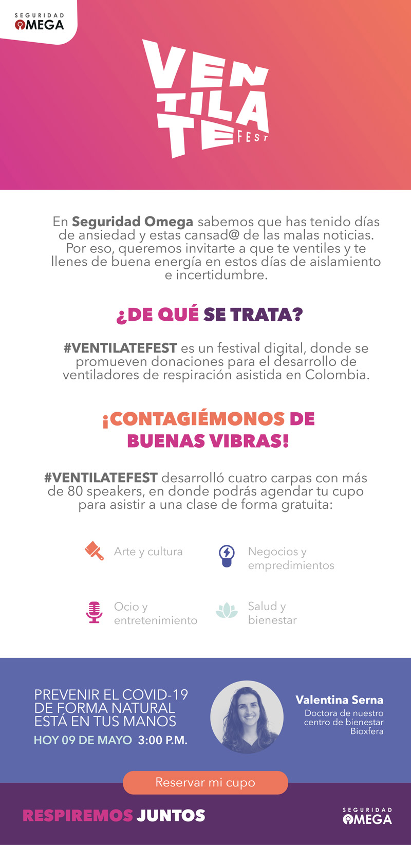 ¡Hoy no te lo puedes perder! #VentilateFest