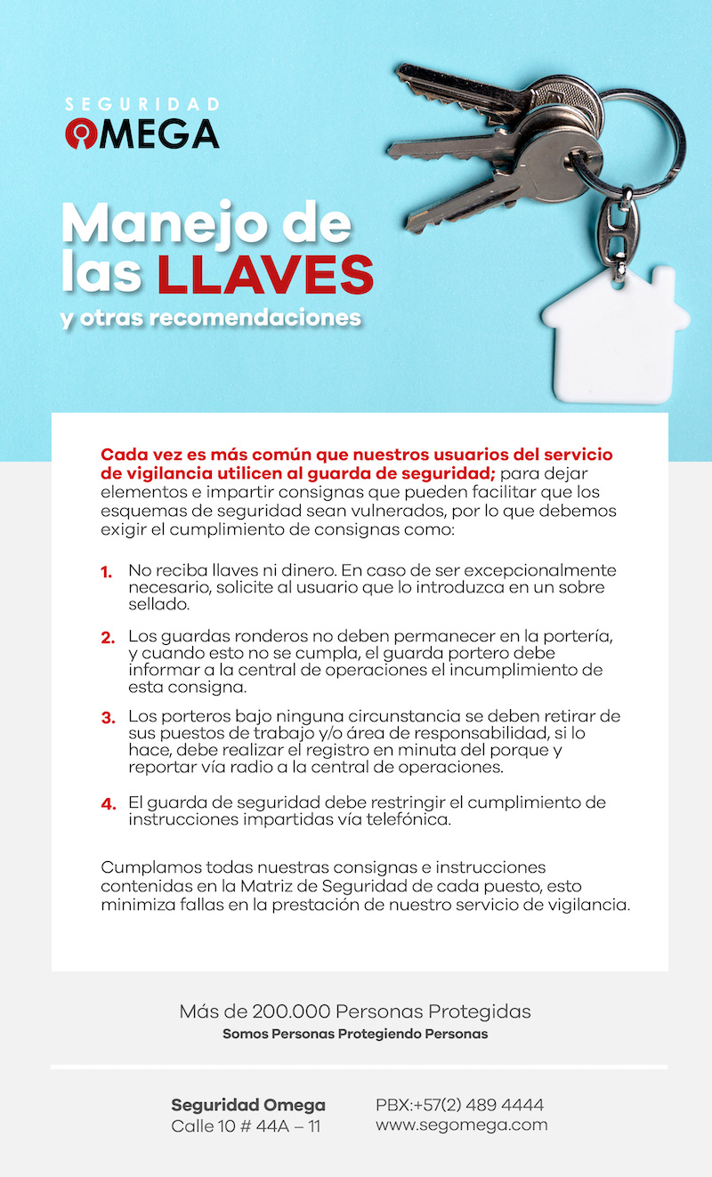 Manejo de llaves y otras recomendaciones