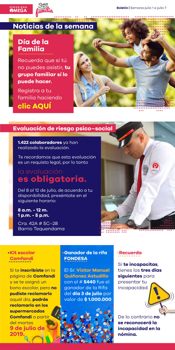 Seguridad Omega - Boletín de Seguridad