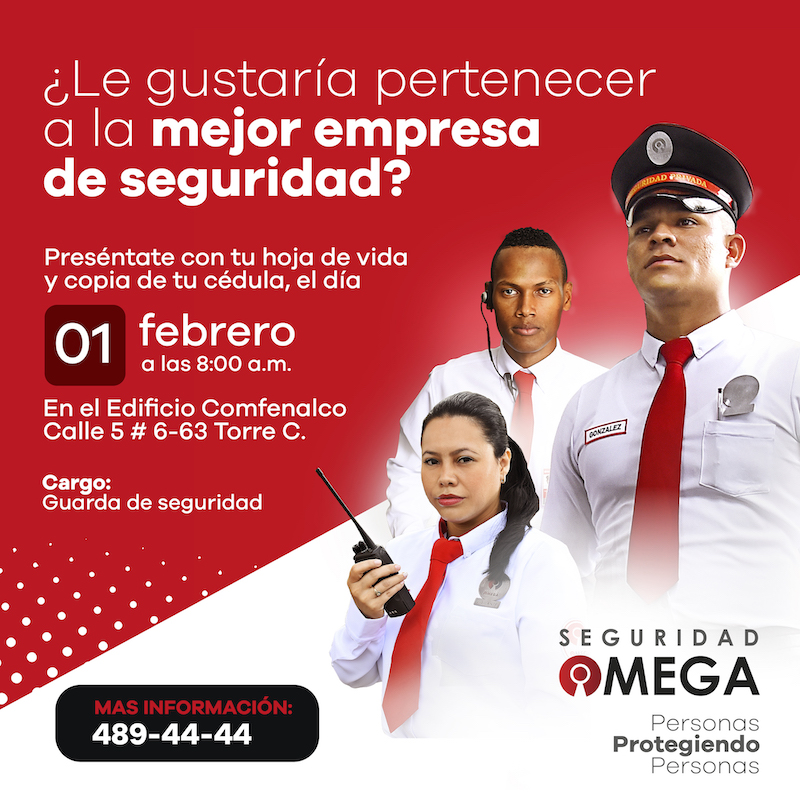 Convocatoria masiva para guardas de seguridad